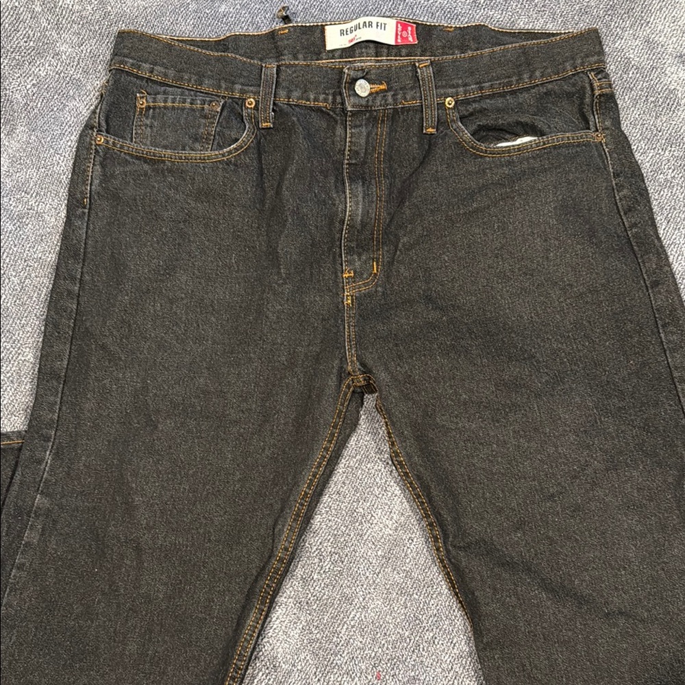 Levi's Black Relaxed Jeans Sturdy Denim